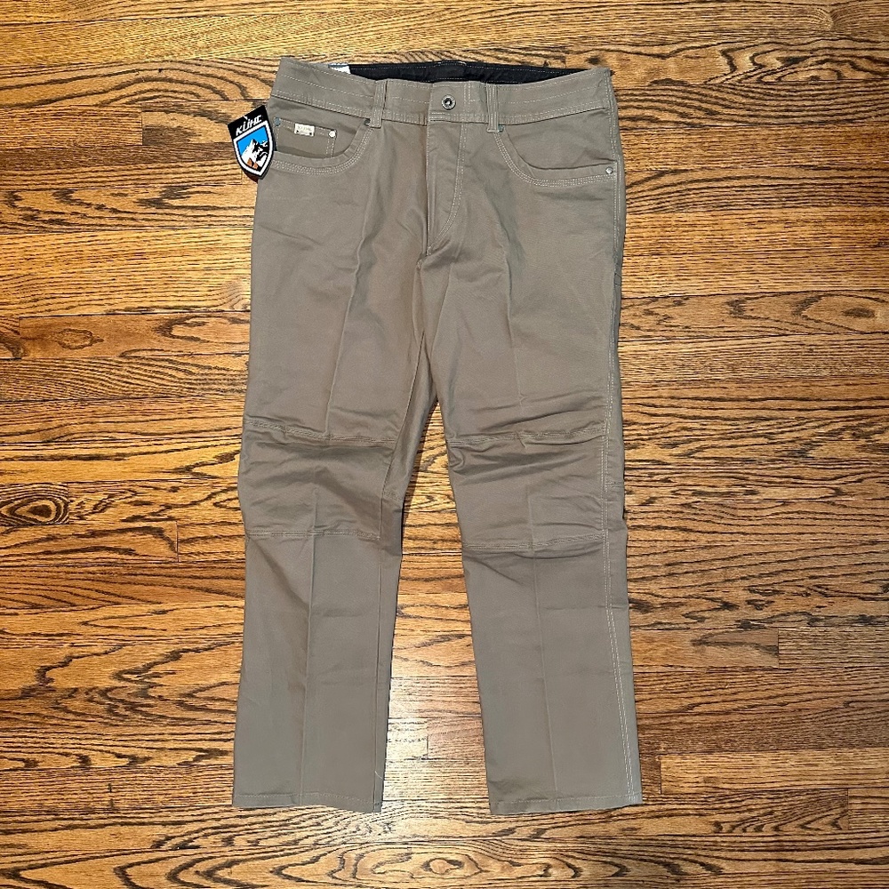 KHUL Rebel pants, dark khaki, Size 36x30, NWT